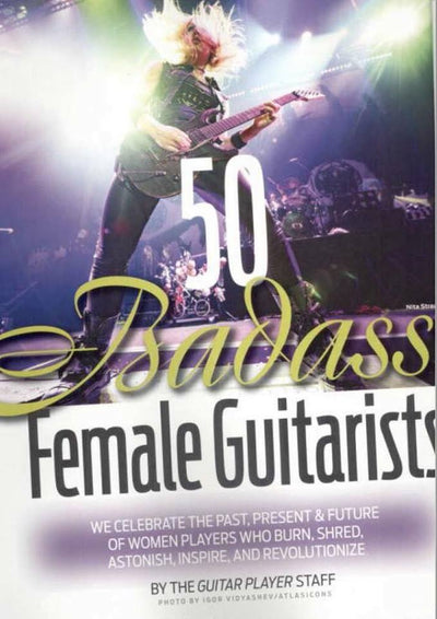 NITA TOPS GUITAR PLAYER MAGAZINE’S “50 BADASS FEMALE GUITARISTS”