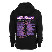 Nita Strauss Winter Wasteland black tour hoodie - tour dates on back