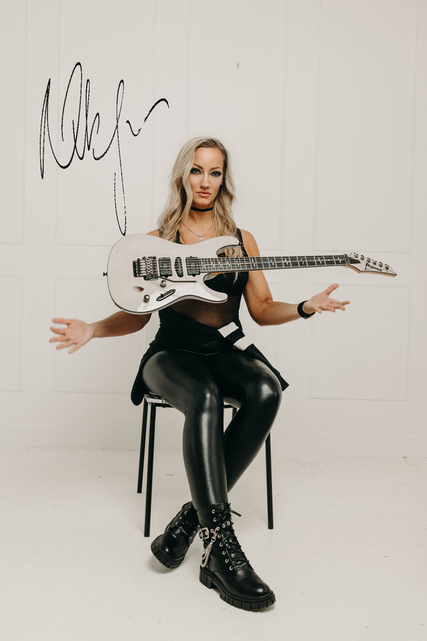 Signed 11x17 poster Ibanez Jiva Ghost Alice Cooper Demi Lovato