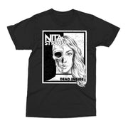 Nita Strauss black shirt with Dead Inside skull design on front - Dave Draiman Disturbed